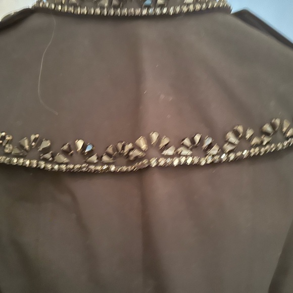 Burberry Women's Trench Coat W/Jewels - Black Size 4 Fitted. Rare - Picture 4 of 11